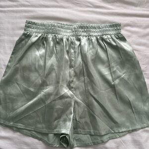 Nasty Gal Satin Mint Green Women's Shorts